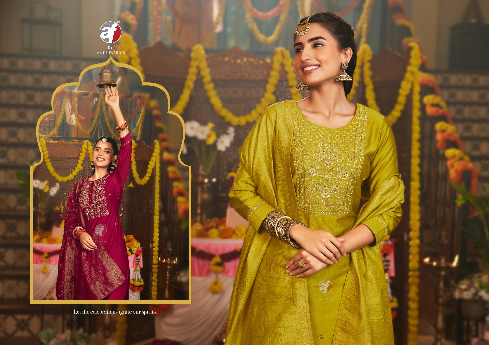 Viscose Nylon Kurti Set with Heavy Jacquard Dupatta