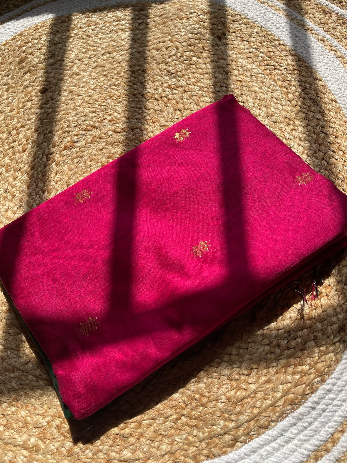 Maheshwari Tissue Silk Saree – Handwoven Elegance with Zari Border