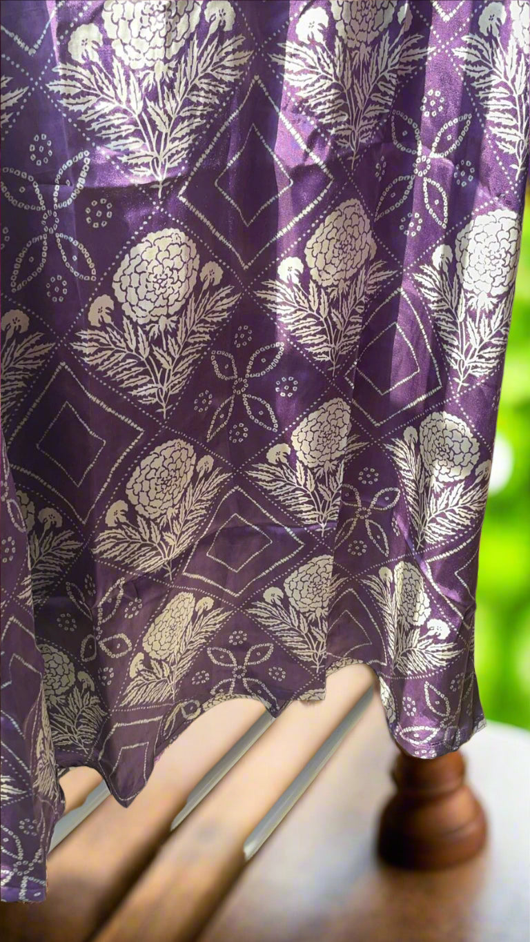 Luxurious Gajji Silk Co-ord Set with Palazzo Pants